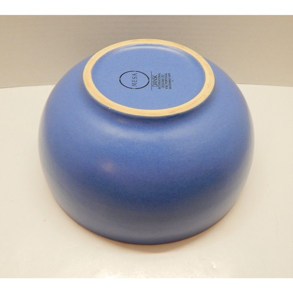 Dansk Mesa Sky Blue Mixing Pasta Serving Bowl Portugal Stoneware 10 Inch - Picture 11 of 11